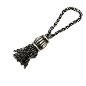 HERMES Ariane Keychain Bag Charm Silver for Men and Women