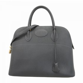 Hermes Hermès Bolide 35 Togo Blue Indigo Handbag with J Stamp, 2-Way Bag for Women, P1974695