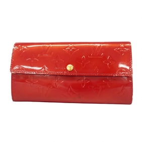 Louis Vuitton Vernis Pochette Porte Monnaie Credit Long Wallet M91983 Pomme d'Amour for Women