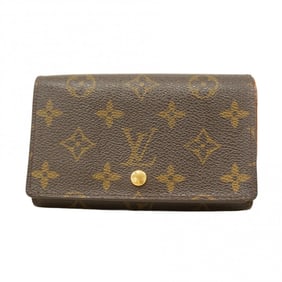 Louis Vuitton Monogram Porte Monnaie-Vieux-Tresor Wallet M61730 Brown Women's