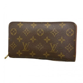 Louis Vuitton Monogram Porte Monne Zip Long Wallet M61727 Brown Men's and Women's