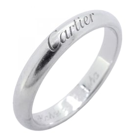 Cartier C de Wedding Ring, Pt950 Platinum, #49, Women's