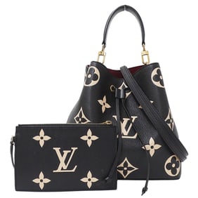 Louis Vuitton Neo Noe MM Two-Tone Monogram Empreinte Bag, Women's, Black/Beige, Handbag/Shoulder