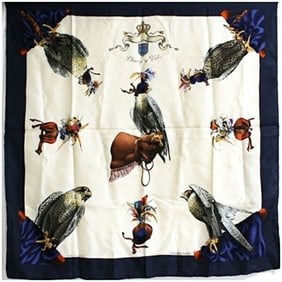 Hermes scarf muffler Carré 90 chasse a Vol falconry HERMES women's