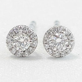 Tiffany Soleste earrings in pt950 with diamonds, 6735. & Co.