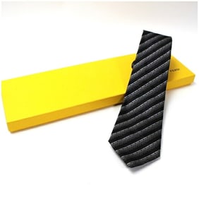 Fendi Silk Tie Stripe FF FENDI Men's