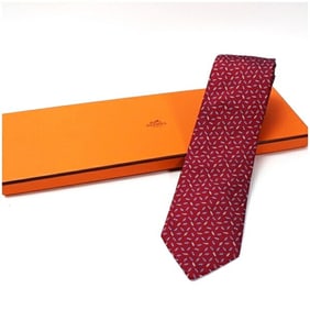 Hermes silk tie, slim fit, unused, for men