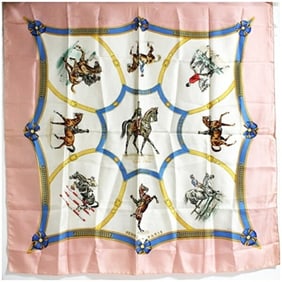 Hermès Silk Scarf/Muffler Carré 90 ECOLE FRANCAISE D'EQUITATION French National Riding School