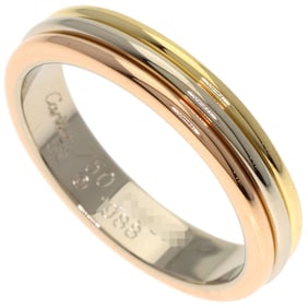 Cartier Three-Color #52 Ring, 18K Yellow Gold/18KPG/18KWG, Women's