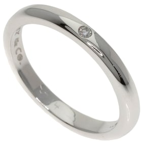 Tiffany & Co. Stacking Band Single Diamond Ring in Silver for Women