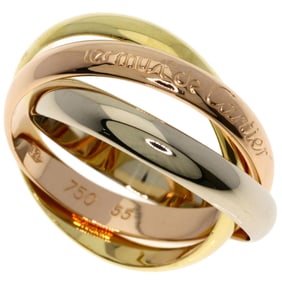 Cartier Trinity #55 Ring, 18K Yellow Gold/18KPG/18KWG, Women's