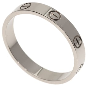 Cartier Mini Love Ring #59, 18K White Gold, Women's
