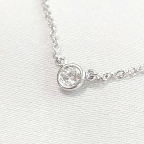 Tiffany & Co. pt950 By the Yard Diamond Necklace 7067