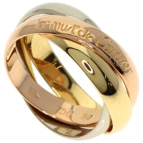 Cartier Trinity #50 Ring, 18K Yellow Gold/18KWG/18KPG, Women's