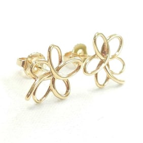Tiffany & Co. 18K Villa Flower Earrings 7032