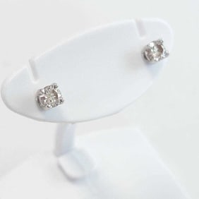 TIFFANY Tiffany Solitaire Diamond Earrings 6601 & Co.