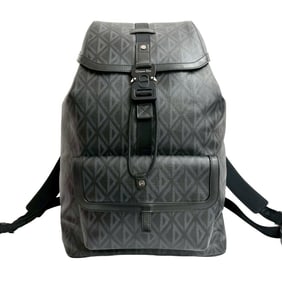 Unused, stored Christian Dior Hit the Road leather backpack in black (622-4)