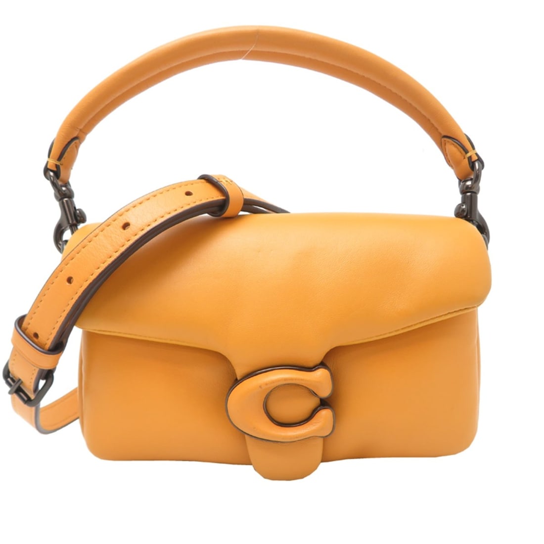 Coach Women's Shoulder Bag C3880 Leather Yellow: --- Catalog ---Category: SizeSize (HxWxD): 10cm x 18.5cm x 6cm / 3.93'' x 7.28'' x 2.36''Category: DesignType: Shoulder bagColor: YellowGender: WomenMaterial: Leather Category: GeneralMPN: C3880Brand: