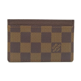 Louis Vuitton Porte Carte Sampur Women's/Men's Card Case N61722 (Discontinued) Damier Brown