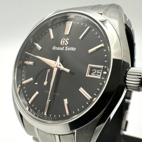 Grand Seiko SBGA401/9R65-0DH0 Heritage Collection Spring Drive Watch with Power Reserve, Black,