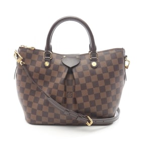 Louis Vuitton Siena PM Handbag, Coated Canvas and Leather with Damier Detail, Brown, N41545