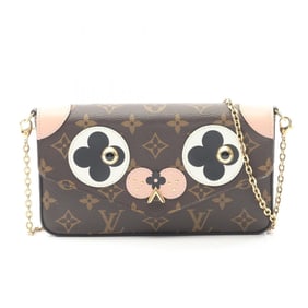 Louis Vuitton Felice Monogram Dog Leather Shoulder Bag, Brown, Multicolor, M67248