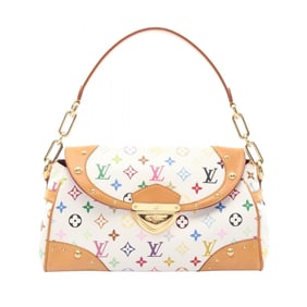 Louis Vuitton Beverly MM Monogram Multicolore Blanc Shoulder Bag, Coated Canvas and Leather,