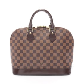 Louis Vuitton Alma Damier Ebene Handbag, Coated Canvas and Leather, Women's, Brown, N51131