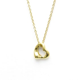 Tiffany Open Heart Yellow Gold (18K) No Stone Men,Women Fashion Pendant Necklace (Yellow)