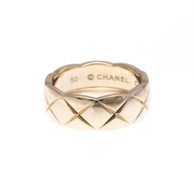 Chanel Coco Crush Ring Medium Size Pink Gold (18K) Fashion No Stone Band Ring Pink Gold