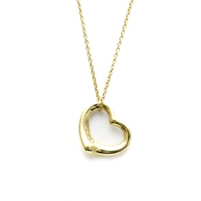 Tiffany Open Heart Diamond Necklace Yellow Gold (18K) Diamond Women,Men Fashion Pendant Necklace