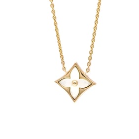 Louis Vuitton Star Blossom Necklace Pink Gold (18K) Mother Of Pearl Women,Men Fashion Pendant