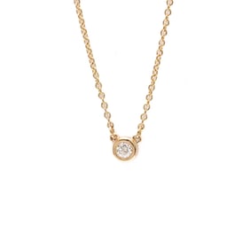 Tiffany Diamonds By The Yard Pink Gold (18K) Diamond Women,Men Fashion Pendant Necklace (Pink Gold)