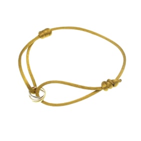 Cartier Trinity Cord Bracelet Yellow Gold (18K),Pink Gold (18K),White Gold (18K),Cotton No Stone