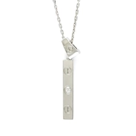 Cartier Love Y-shaped Necklace With 1 Diamond White Gold (18K) Diamond Men,Women Fashion Pendant