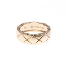 Chanel Coco Crush Ring Medium Size Pink Gold (18K) Fashion No Stone Band Ring Pink Gold