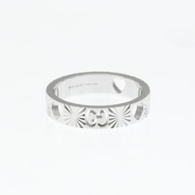 Gucci Icon Heart Ring White Gold (18K) Fashion No Stone Band Ring Silver