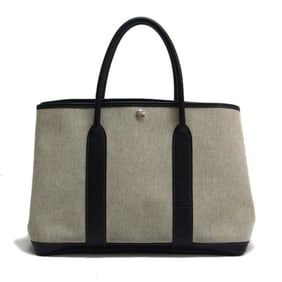 Hermes Garden PM Tote Bag Gray x Black