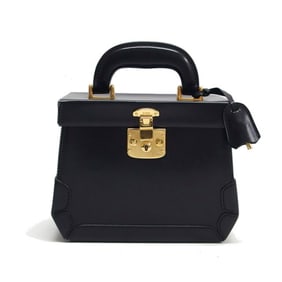 Gucci Lady Rock Vanity Bag Handbag Leather Black