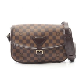 Louis Vuitton Sologne Shoulder Bag, Coated Canvas and Leather with Damier Detail, Brown, N48079