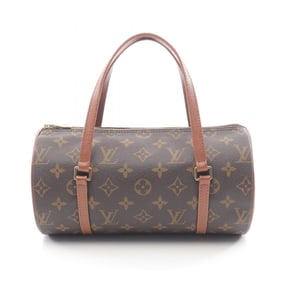Louis Vuitton Papillon 26 Old Model Handbag, Coated Canvas and Leather, Monogram, Women's, Brown,