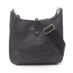 Hermes Hermès Evelyn 3 Trois PM Shoulder Bag in Taurillon Clemence Leather, Black