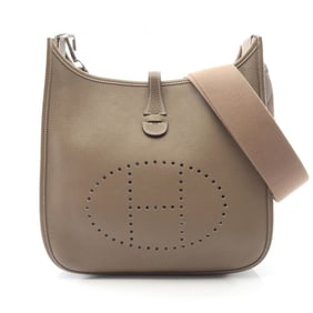 Hermes Hermès Evelyn 3 Trois PM Shoulder Bag in Taurillon Clemence Leather, Gray