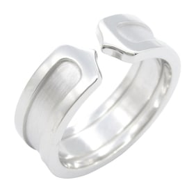 Cartier C2 Ring, 18K White Gold, Men's and Women's, Silver