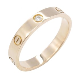 Cartier Minila Bling 1PD Ring, 18K Pink Gold with Diamonds, Men's and Women's, Clear, B4050700