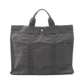 Hermes Hermès Air Line MM Tote Bag, Nylon Canvas, Men's and Women's, Gray