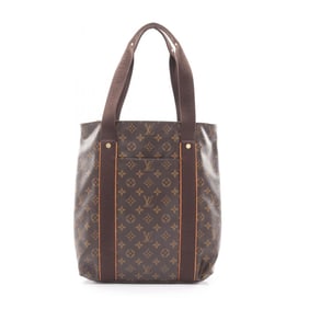Louis Vuitton Cabas Bobur Tote Bag, Coated Canvas and Leather, Monogram, Brown, Men's Women's,