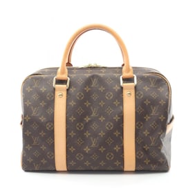 Louis Vuitton Carryall Boston Bag, Coated Canvas and Leather, Monogram, Brown, Men's Women's, M40074