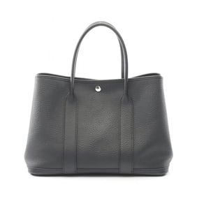 Hermes Hermès Garden Party PM Tote Bag in Vache Country Calfskin Leather, Black