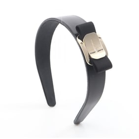 Salvatore Ferragamo Vara Ribbon Leather Clothing for Women in Black